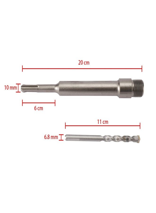 UPTODATETOOLS Concrete Hole Saw Kits 30mm 40mm 50mm Concrete Wall Hole Saw 200mm Connecting Rod for SDS Plus Hammer Drills, Circle Drill Bits Hole Saw Set - Image 2